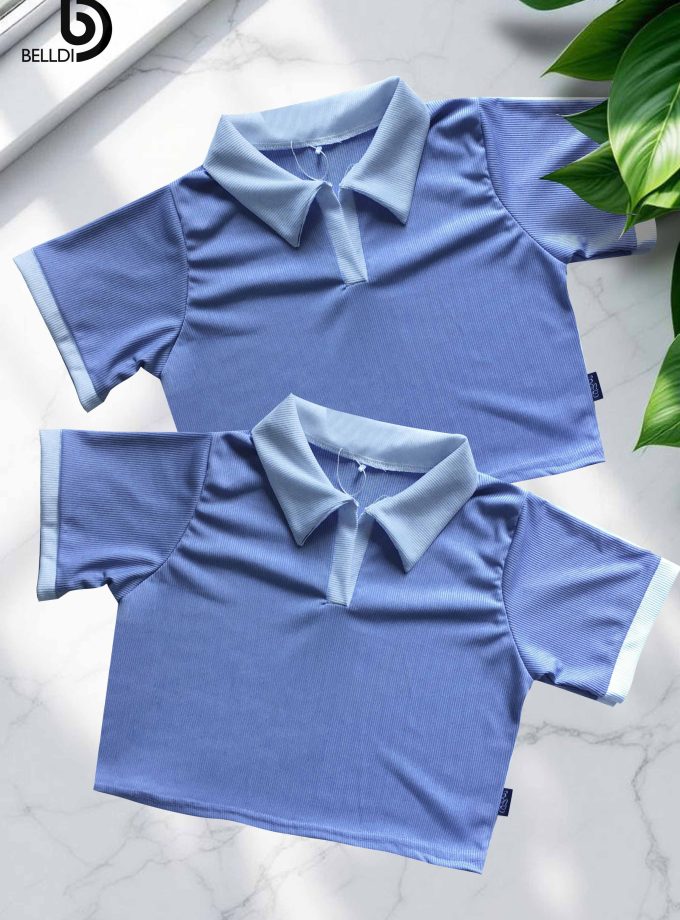 SHORT SLEEVE  CROP TOP