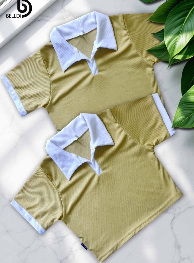SHORT SLEEVE  CROP TOP