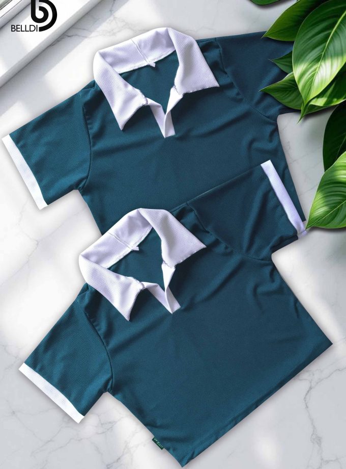 SHORT SLEEVE  CROP TOP