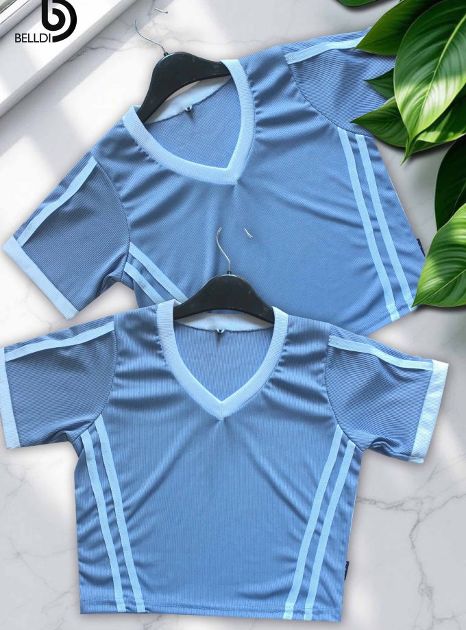 SHORT SLEEVE  CROP TOP