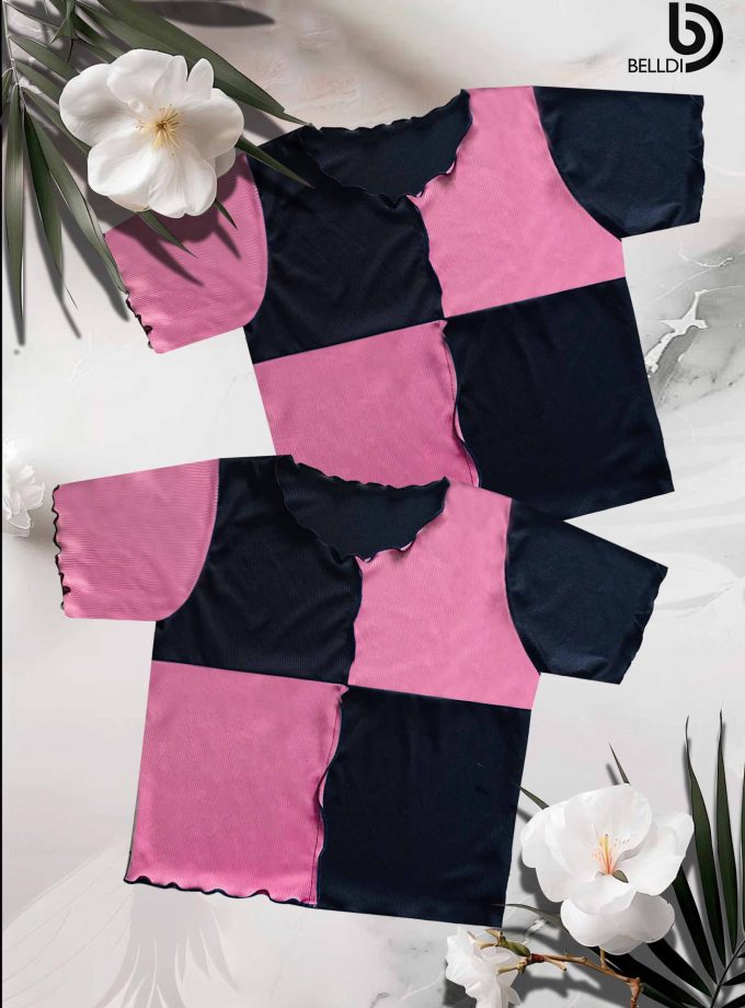 SHORT SLEEVE  CROP TOP
