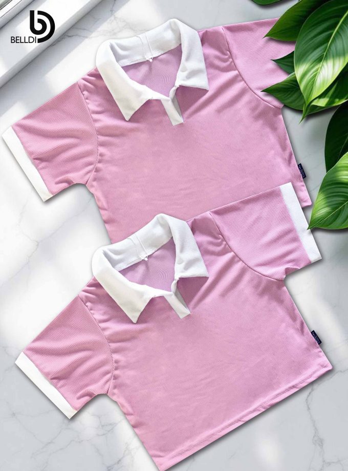 SHORT SLEEVE  CROP TOP