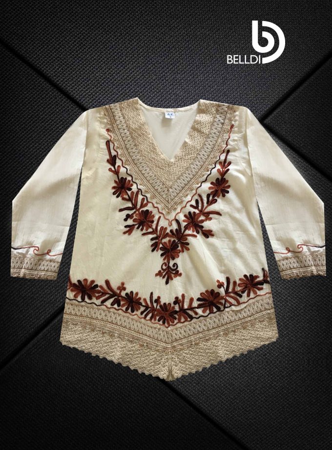 EMBROIDERY LONG SLEEVE BLOUSE