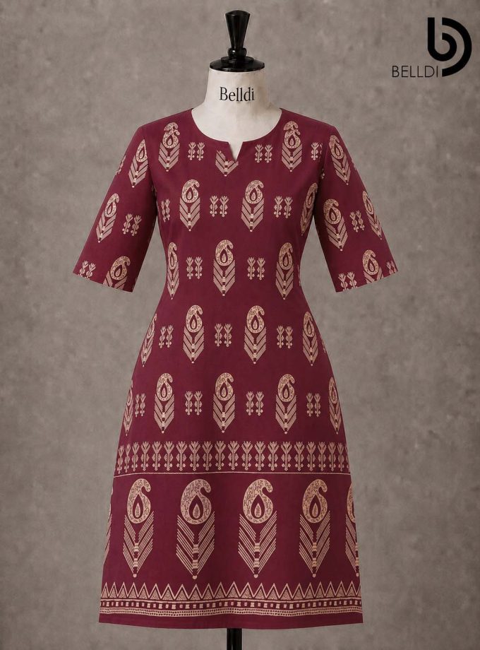 GOLD PRINTED KURUTHA TOP