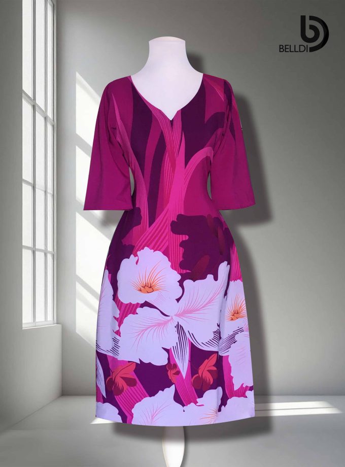 BELL SLEEVE SHORT DRESS