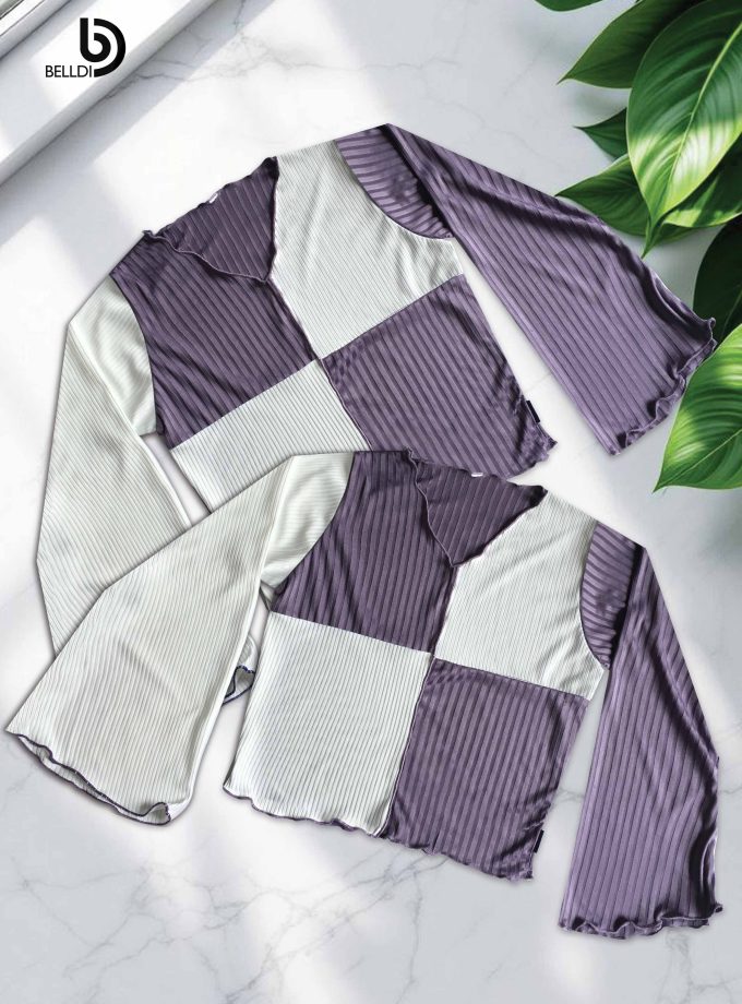 LONG SLEEVE  CROP TOP