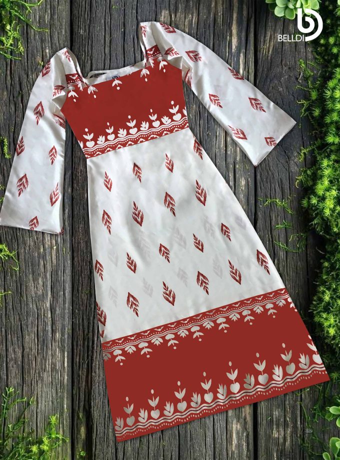 SQUARE NECK LONG SLEEVE DRESS