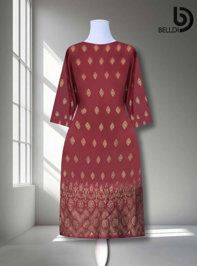 GOLD PRINTED KURUTHA TOP