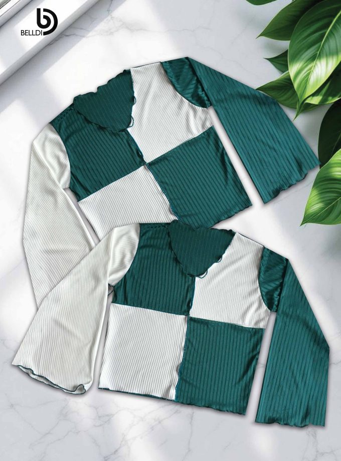 LONG SLEEVE  CROP TOP