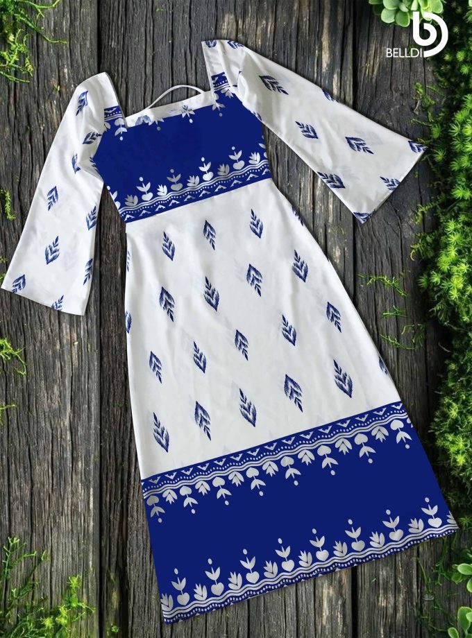 SQUARE NECK LONG SLEEVE DRESS