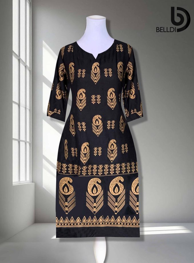 GOLD PRINTED KURUTHA TOP