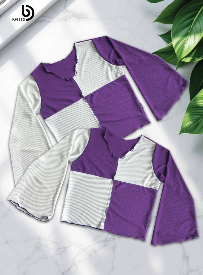 LONG SLEEVE  CROP TOP