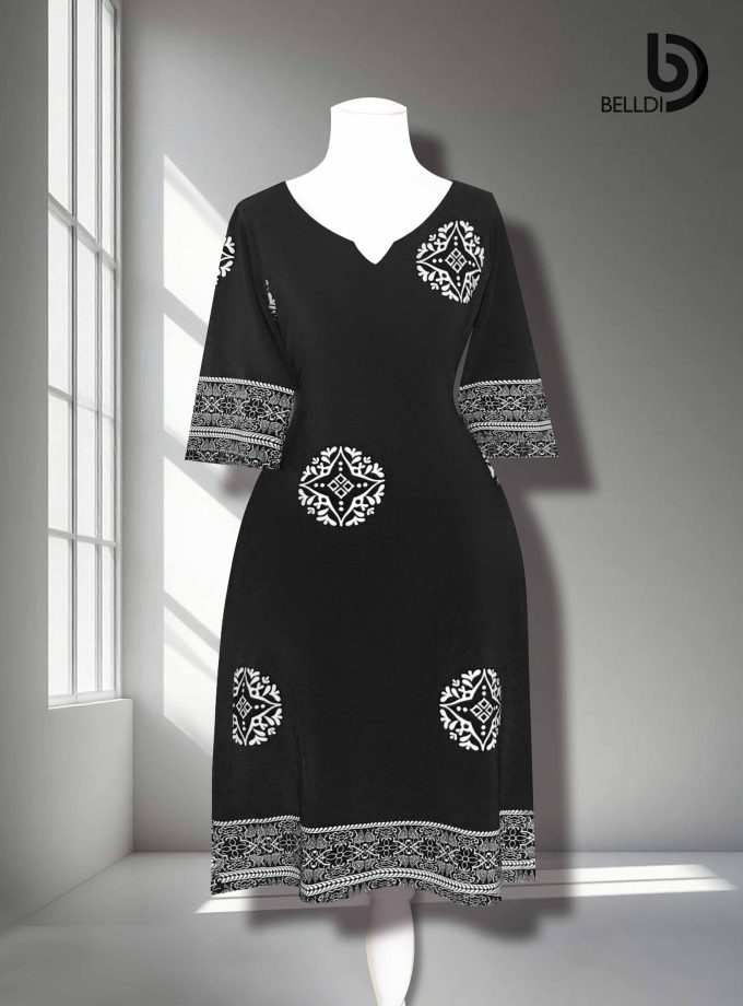 BELL SLEEVE SHORT DRESS