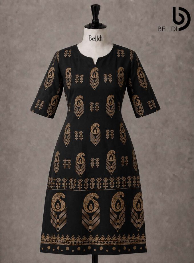 GOLD PRINTED KURUTHA TOP