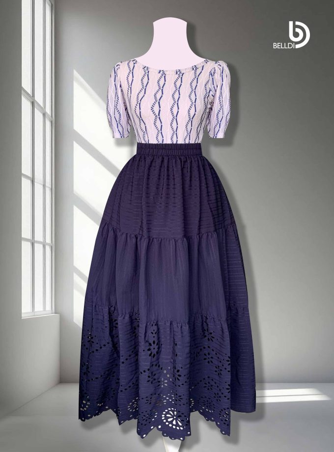 LACER CUT LONG SKIRT