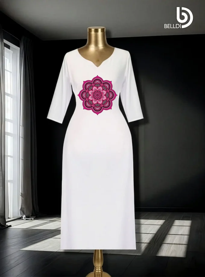 PRINTED LONG KURUTHA TOP - M