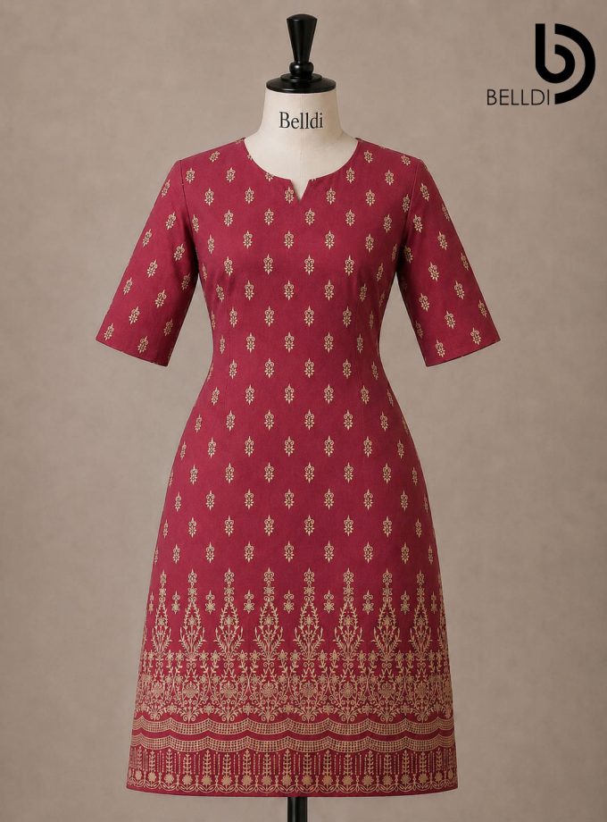 GOLD PRINTED KURUTHA TOP