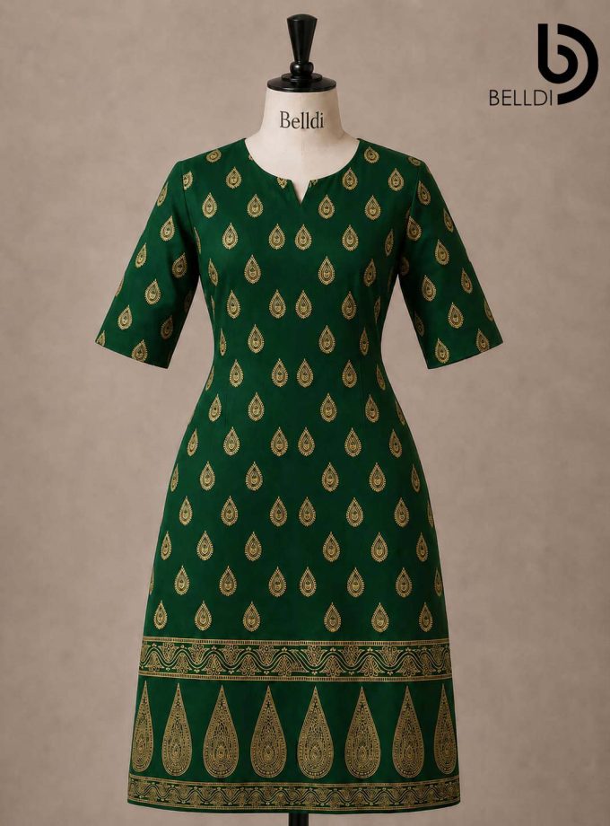 GOLD PRINTED KURUTHA TOP