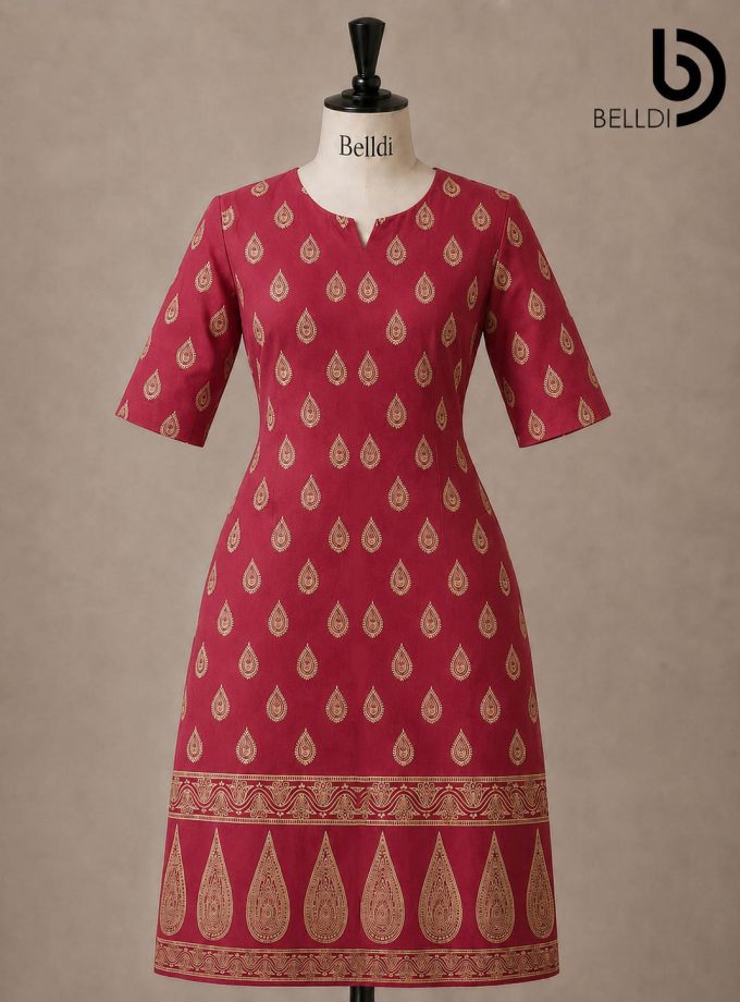 GOLD PRINTED KURUTHA TOP