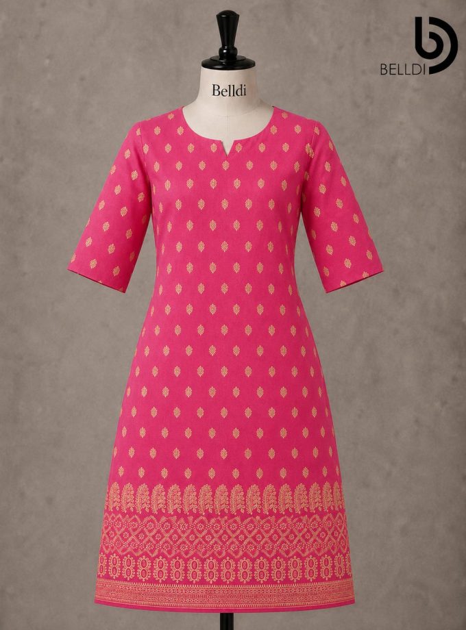 GOLD PRINTED KURUTHA TOP
