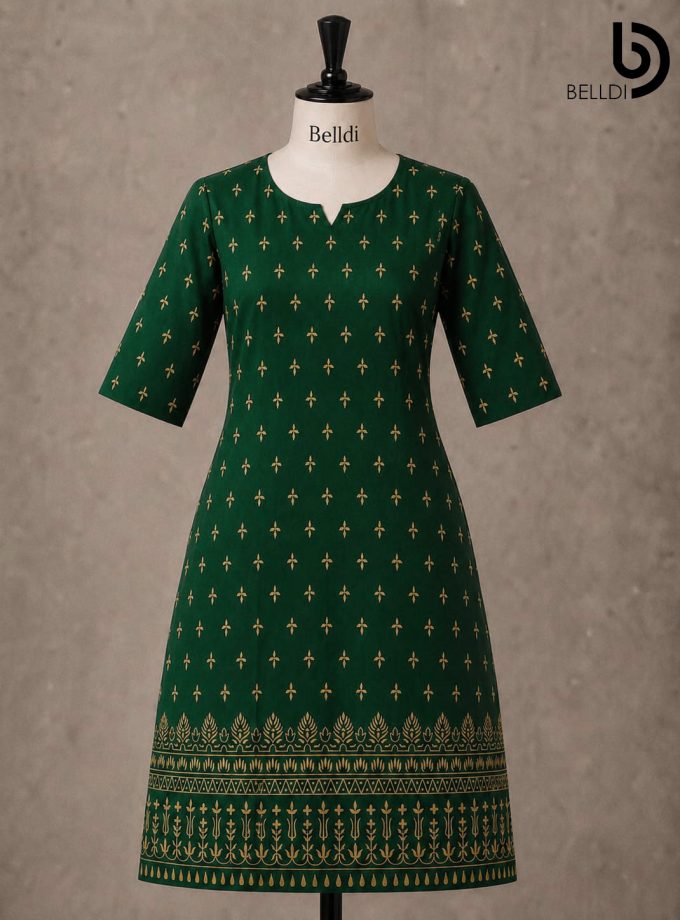 GOLD PRINTED KURUTHA TOP