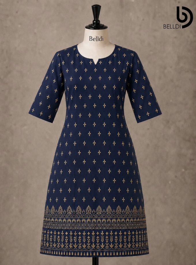 GOLD PRINTED KURUTHA TOP