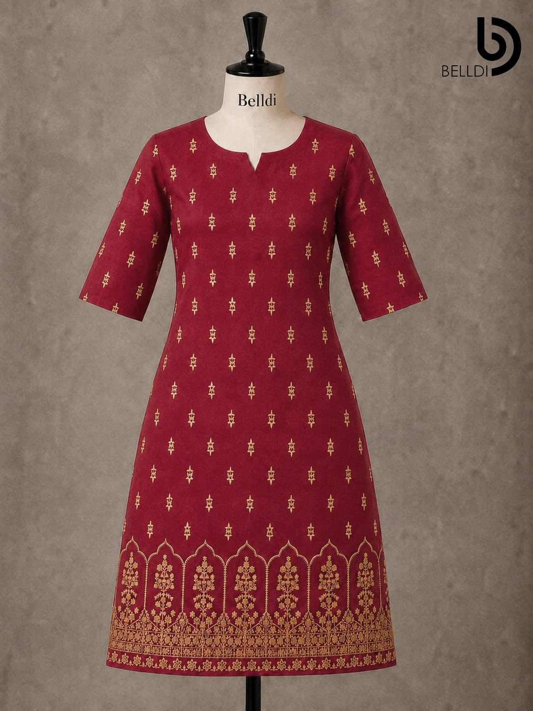 GOLD PRINTED KURUTHA TOP