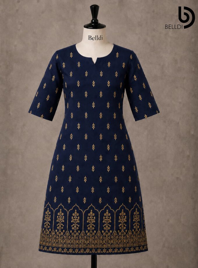 GOLD PRINTED KURUTHA TOP
