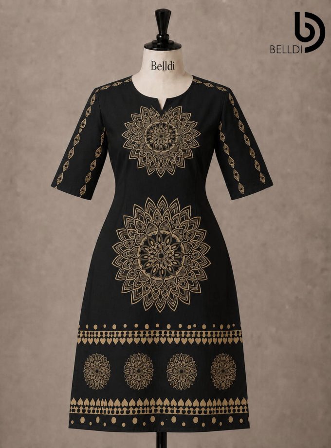 GOLD PRINTED KURUTHA TOP