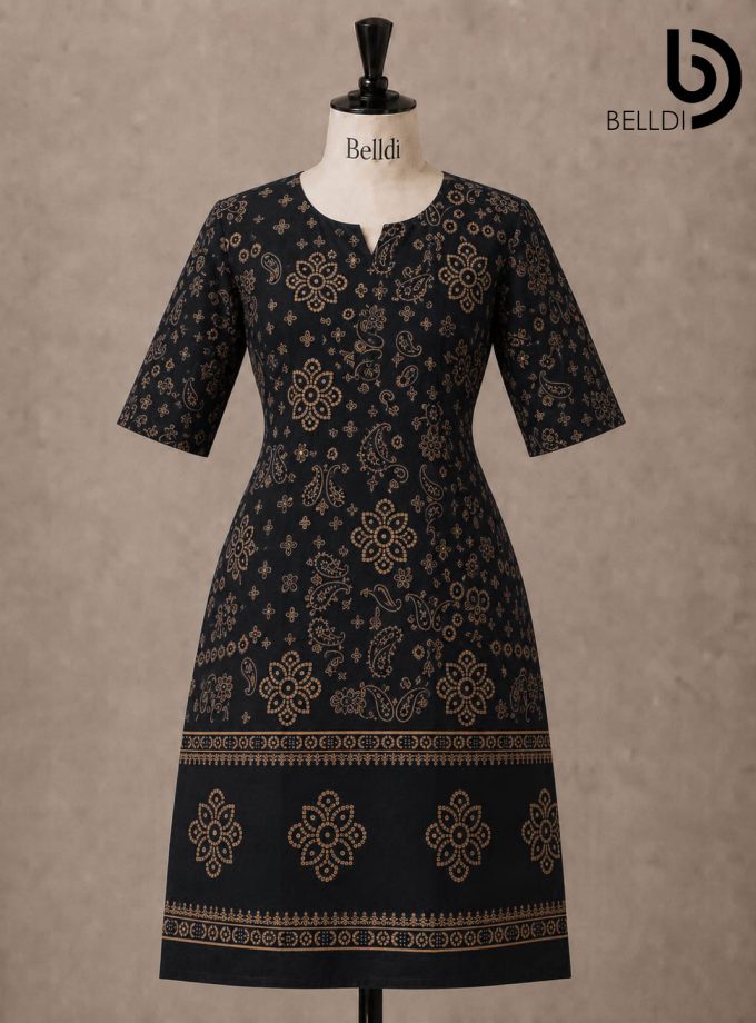 GOLD PRINTED KURUTHA TOP