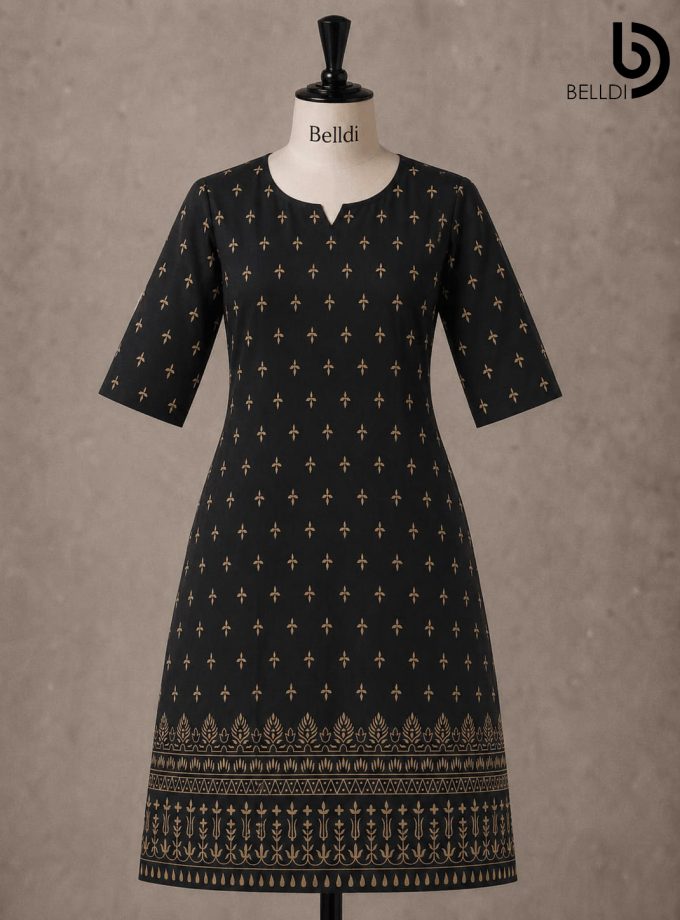 GOLD PRINTED KURUTHA TOP