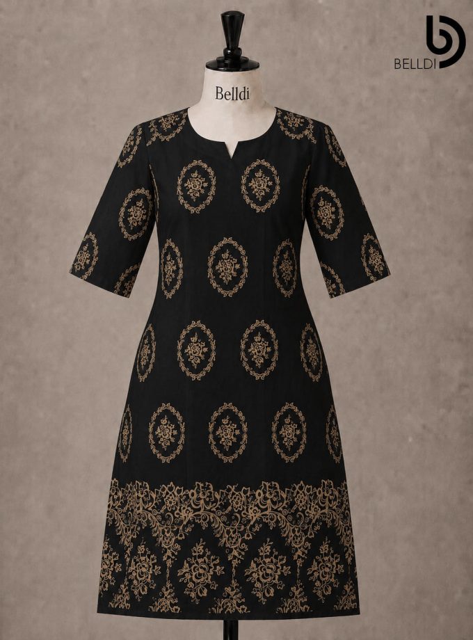GOLD PRINTED KURUTHA TOP