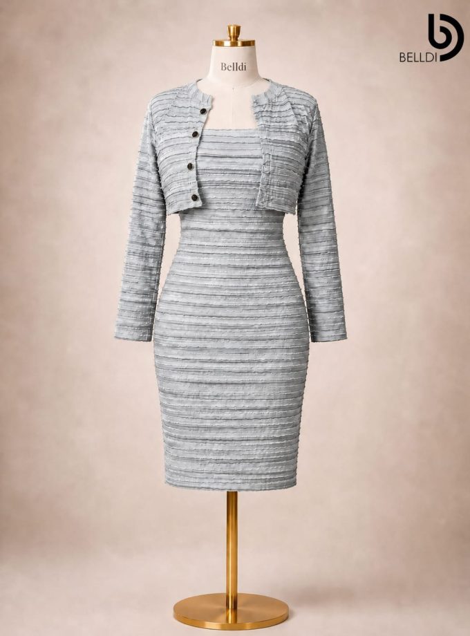 BODYCON DRESS WITH CROPPED JACKET