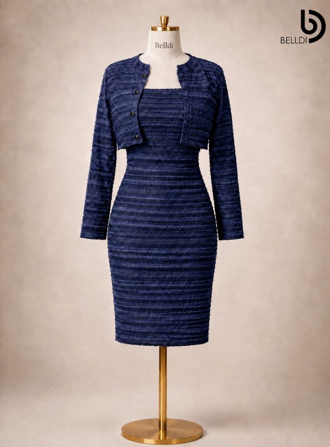 BODYCON DRESS WITH CROPPED JACKET