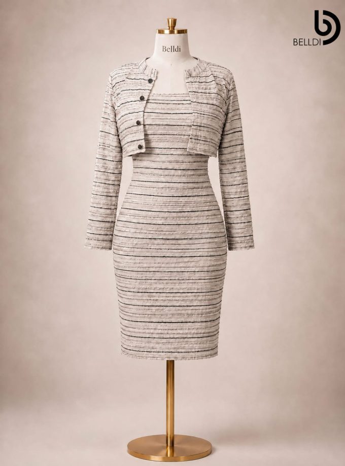 BODYCON DRESS WITH CROPPED JACKET