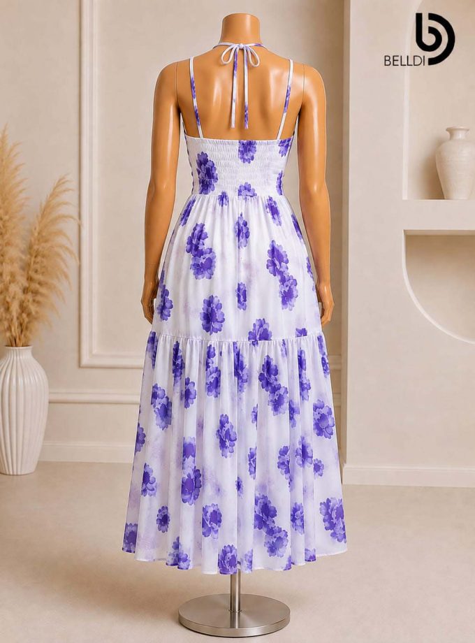 FLORAL PRINTED LONG DRESS