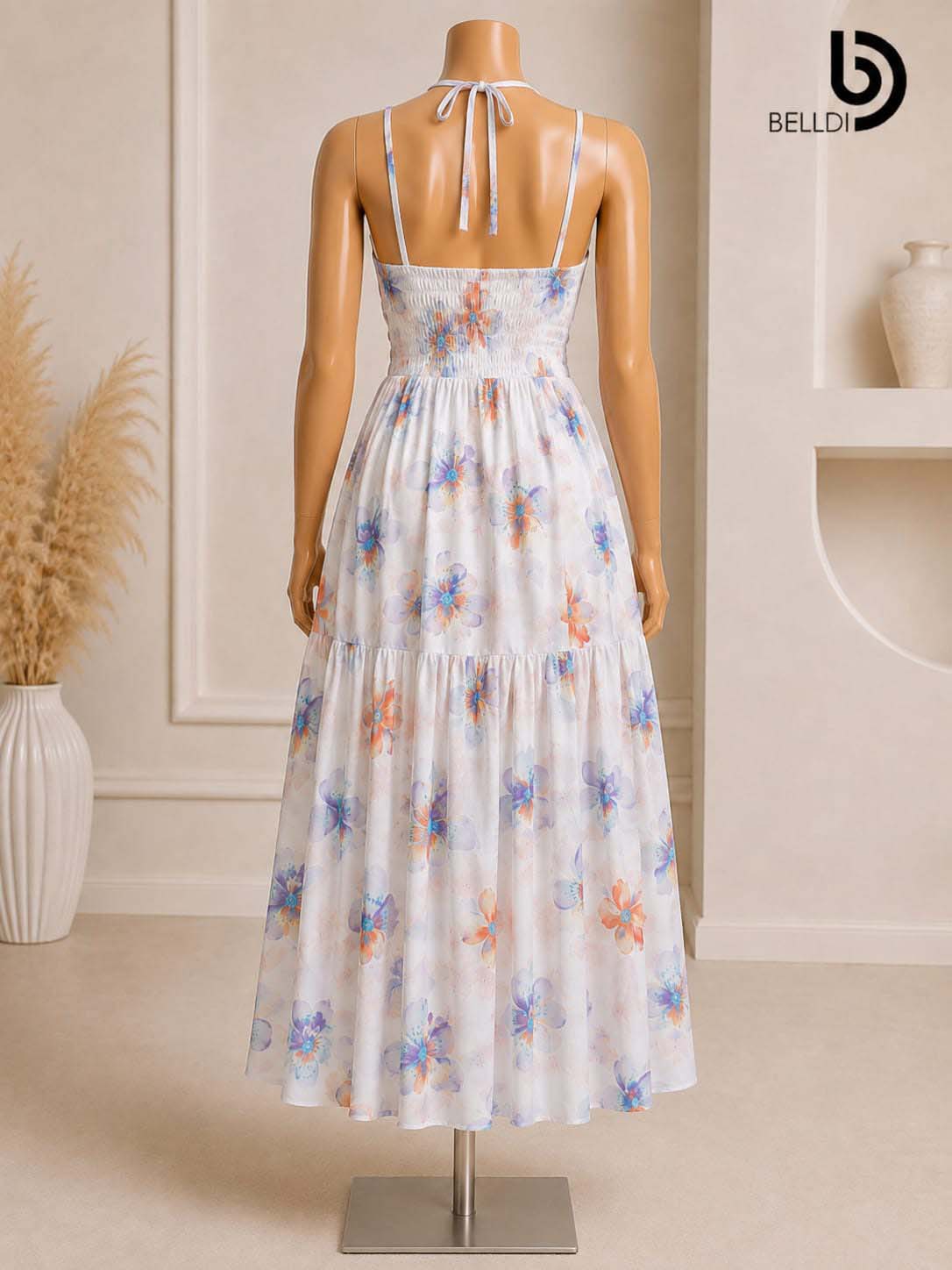 FLORAL PRINTED LONG DRESS - Image 2