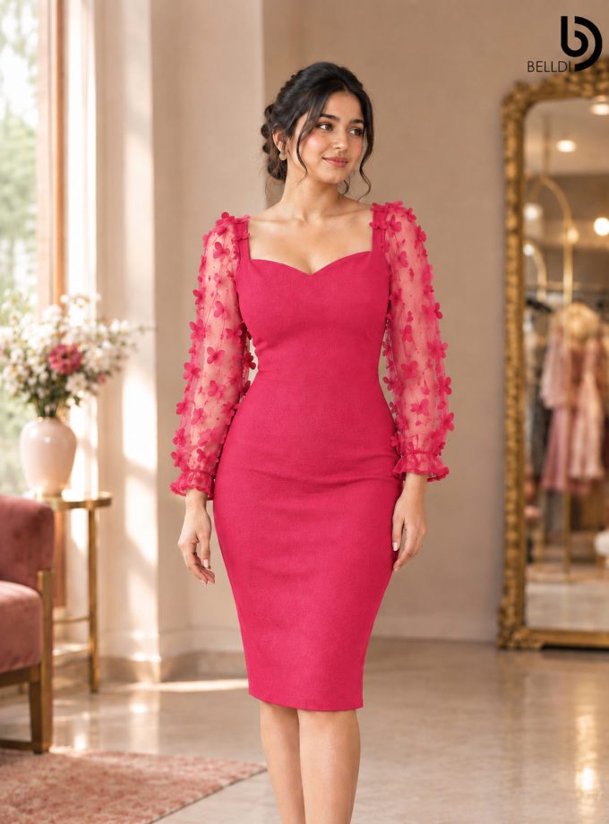 LONG SLEEVE SHORT DRESS