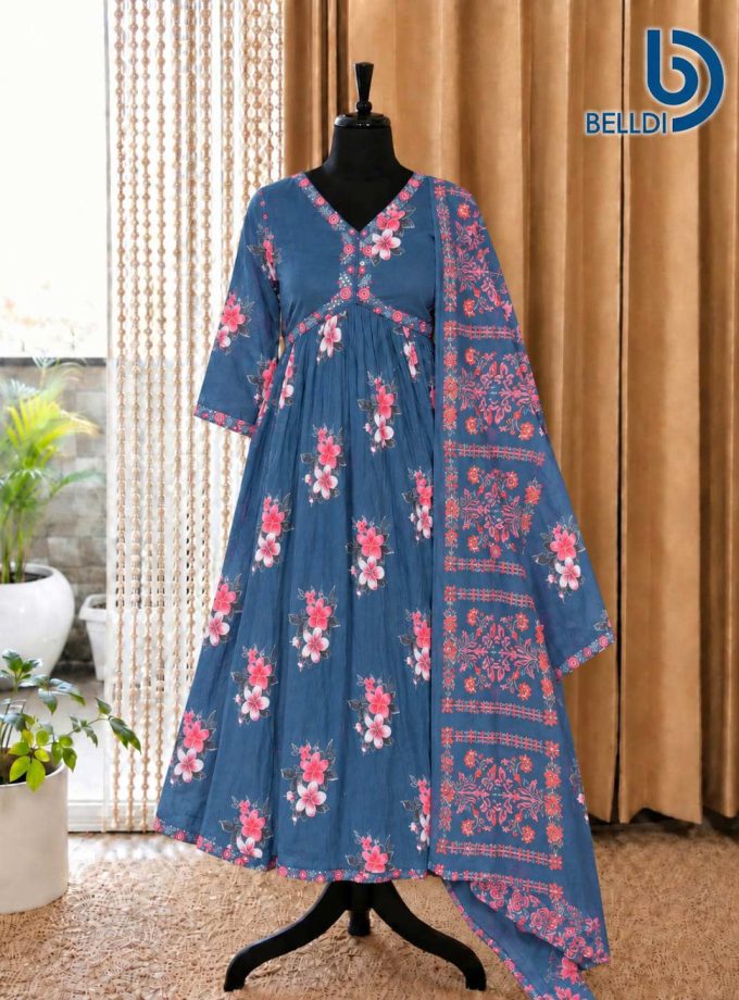 FLORAL PRINTED EMBROIDERED SALWAR