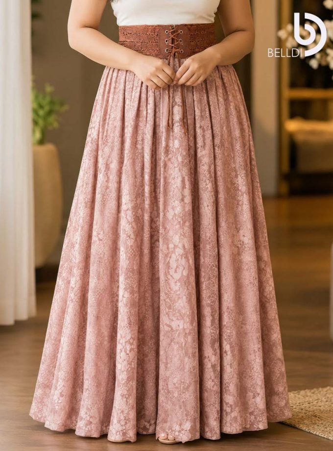 BROWN LACE SKIRT