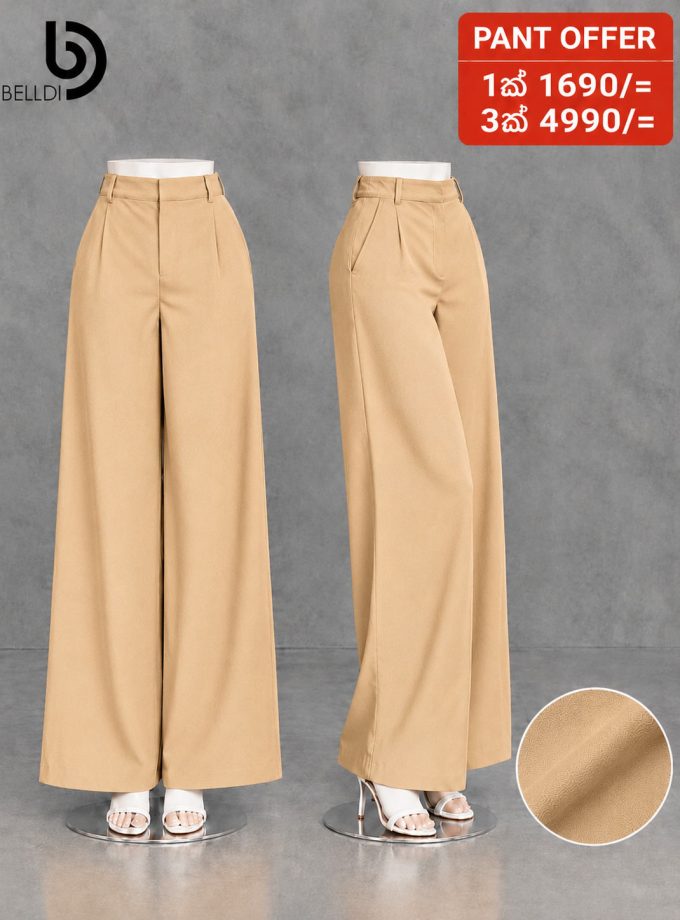ELEGANT HIGH WAIST WIDE LEG PANT