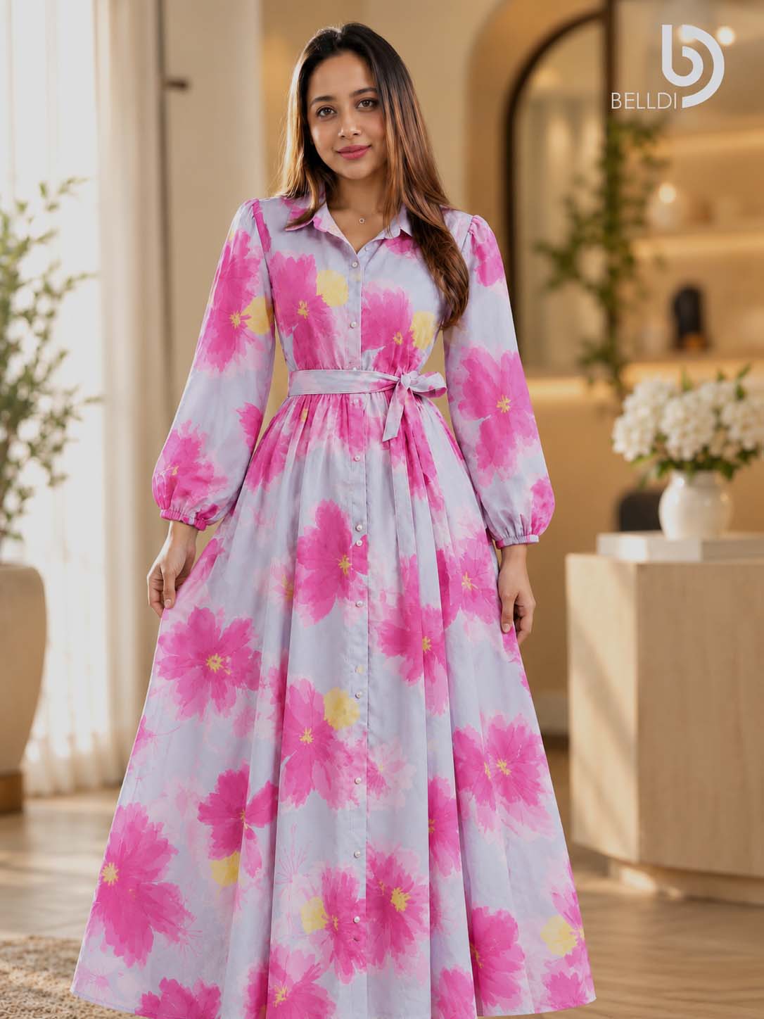AQUA BLOOM MAXI DRESS - Image 2