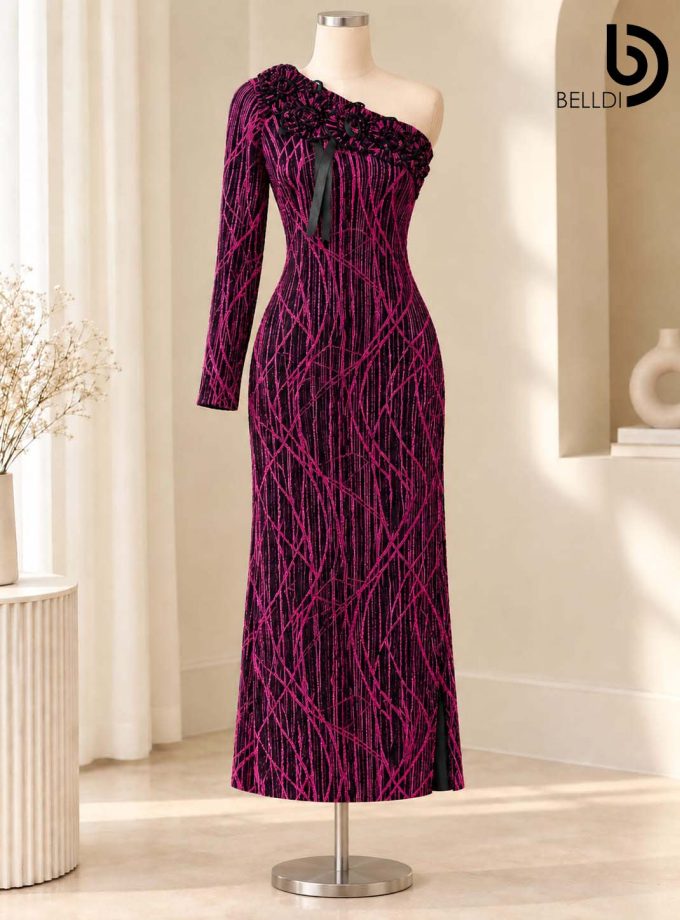 ONE-SHOULDER BODYCON DRESS