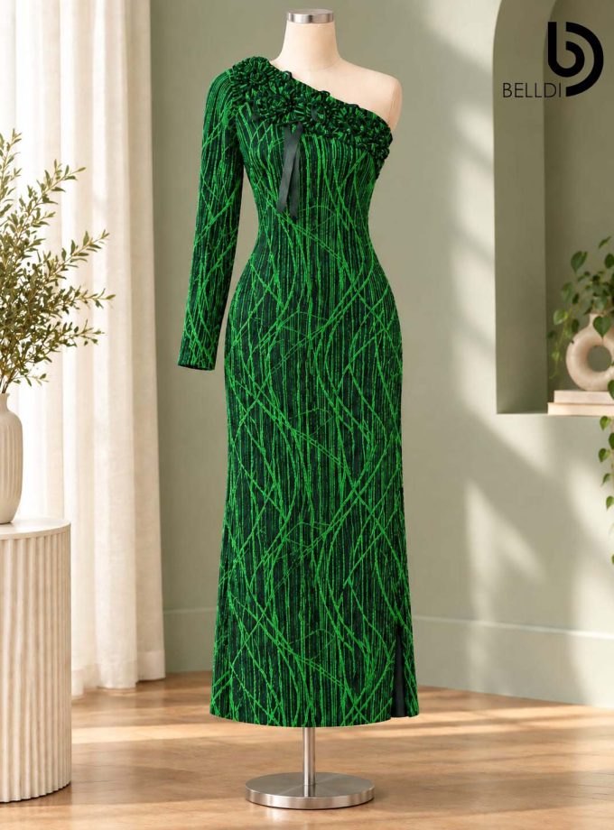 ONE-SHOULDER BODYCON DRESS