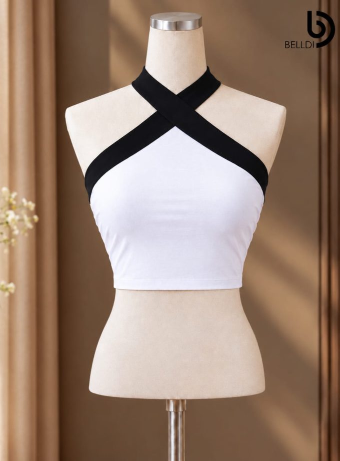 MODERN HALTER CROP TOP