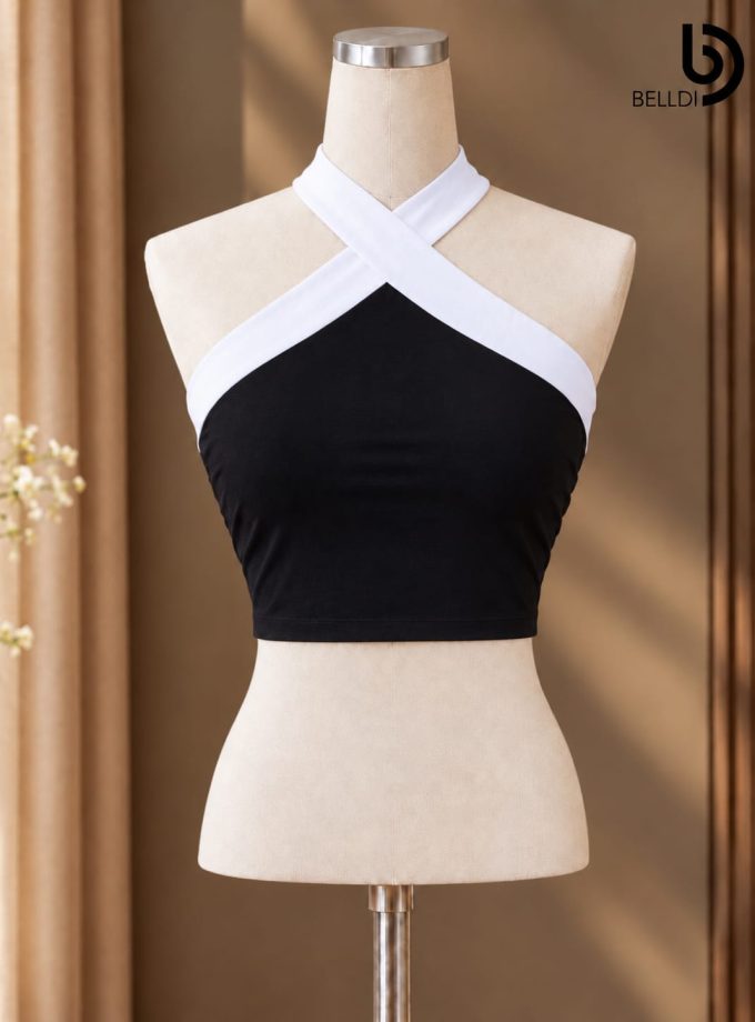 MODERN HALTER CROP TOP