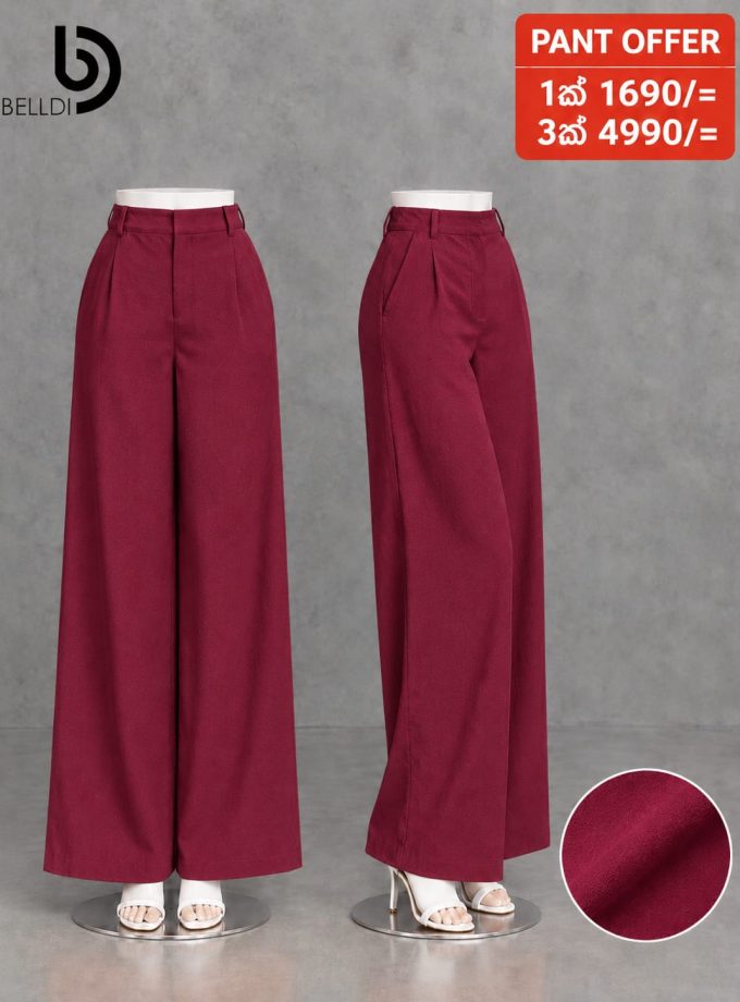 ELEGANT HIGH WAIST WIDE LEG PANT