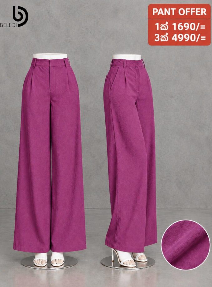 ELEGANT HIGH WAIST WIDE LEG PANT