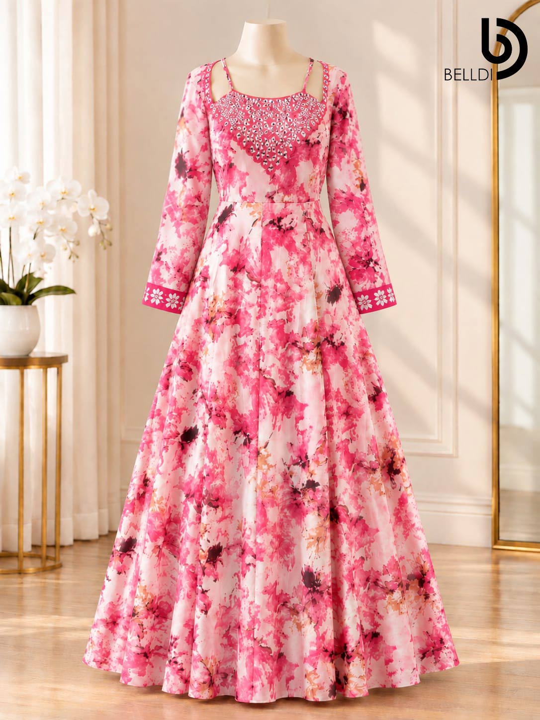 PINK BLOSSOM MAXI DRESS